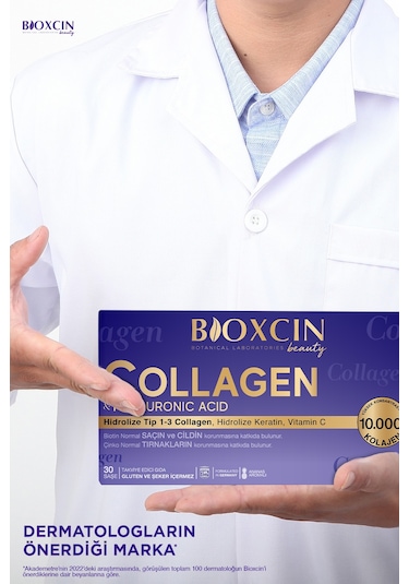 Beauty Collagen Toz 30 Saşe X 10.000 Mg Tip 1 - Tip 3 Hidrolize Kolajen - Keratin