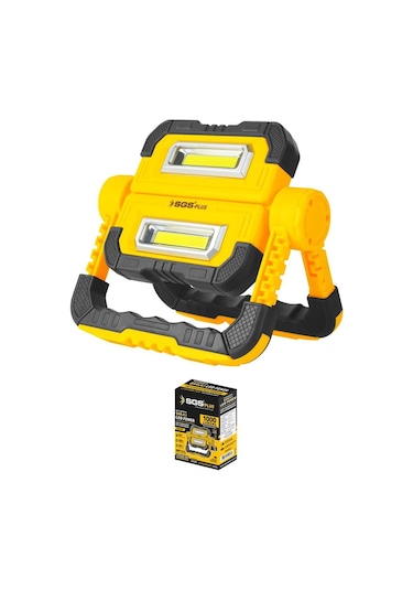 Sgs 5057 Şarjlı Led Çalışma Lambası-power Bank 1000 Lümen 3.7 Volt/ 5000 Mah Sarı - Siyah