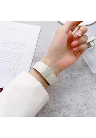 Apple, Uyumlu Watch 38mm Kr414 Daks Deri Kordon Saat Değildir - Pembe