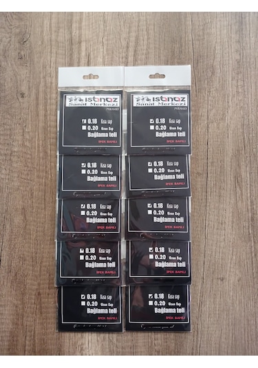 Istanaz Paslanmaz 0.18 Kısa Sap Bağlama Teli 10'lu Set