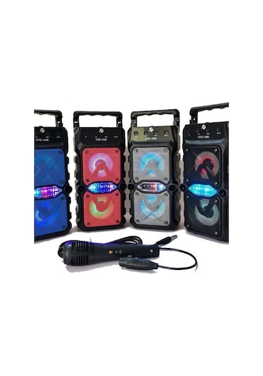 KTS-1096 FM Bluetooth Hoparlör + Karaoke Mikrofon