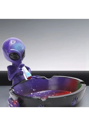 Ulzyvf Mavi Küllük, Reçine Sigara Sevimli Serin Dekoratif Aksesuar, Sigara Tablası El-boyalı Ev Fantezi