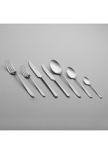 Nehir Sultan Sade Pasta Bıçak 12 Adet Gümüş