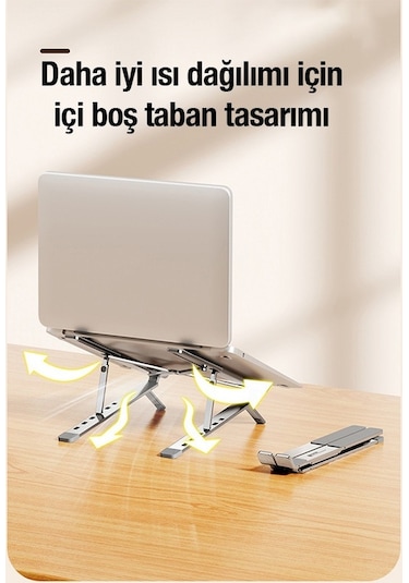 Ally Mc N3-2 Katlanabilir Metal Masaüstü Laptop Standı