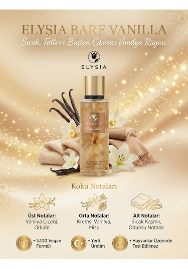Elysia Bare Vanilla Vücut Spreyi 250 ML