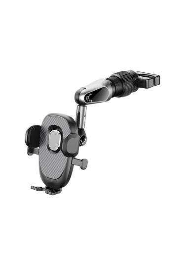 Xindoker Araç Geribakış Aynası Telefon Tutucu, 360 Döner, Ar Navigasyon İçin, 3.5-7.2 İnç Telefon Uyumlu, Sağlam Sabitleme, Tek Elle Kaldırma Siyah