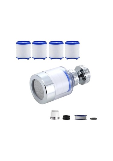 Novahub Musluk Filtre Elemanı Arıtma Püskürtücü Kafa Ev Su Arıtma Filtresi Duş 360 Kaldır Klor Ağır Metal Filtrelenmiş Green, Süper Ekonomik