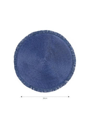 Lacivert Yuvarlak Amerikan Servis 2'li 39 Cm