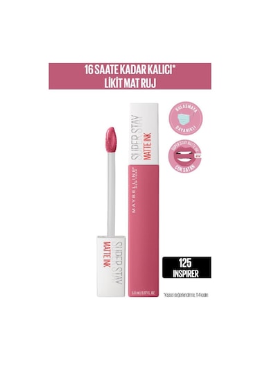 Maybelline New York Super Stay Matte Ink Likit Ruj 125 Inspirer