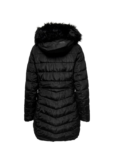 Only Onlellan Quılt Hood Fur Coat Lıfe Cc Otw 001