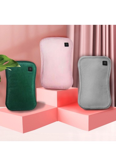 Dolıty Peluş Sıcak Su Torbası Yeniden Kullanılabilir Pembe Pembe