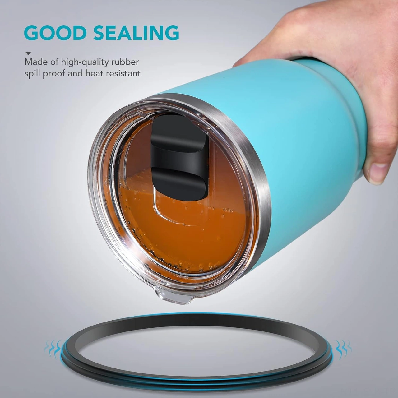 Xindoker 2 Adet Bpa-free Değiştirme Kapağı - Manyetik Kaydırmalı Anahtar, Sızıntı Sağlam, 14oz Kupa Ve 35oz Pipetli Bardak Uyumlu Seyahat Kapakları Siyah