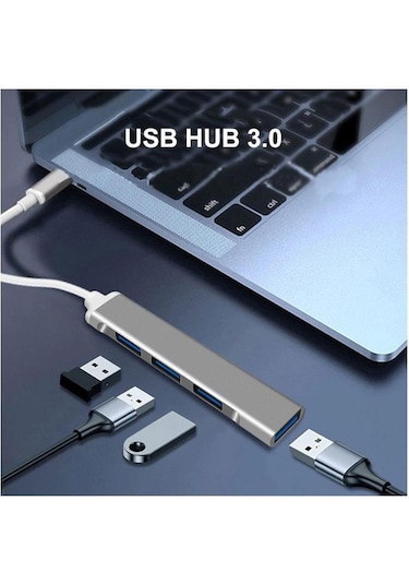 Primex Px Typ4 Macbook/Asus/Hp/Lenovo 4 Port Type C Usb3.0 Çoklay