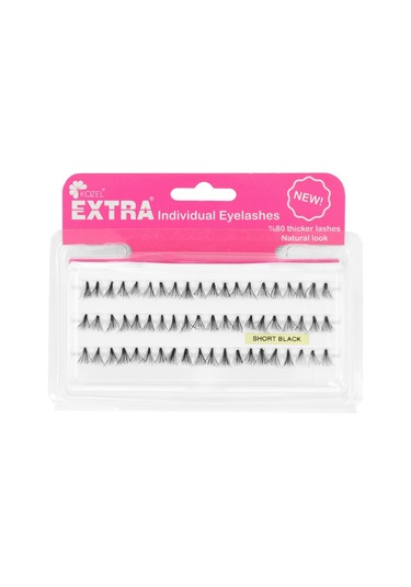 Kozel Extra Tekli Kirpik Topuzsuz Gür Short Siyah-41