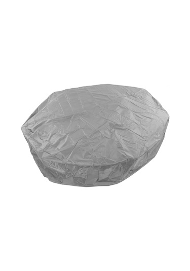 Tenfowee Dış Mekan Dairesel Banyo Kovaları İçin 190 Gümüşlü Poliester Taffeta Kapak - Su Geçirmez, Toz Ve Güneş Koruyucu, 190x30 Cm Siyah Diğer