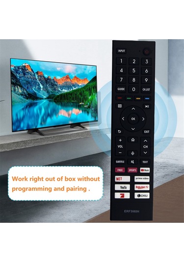 Crackedice Erf3ı80h Hisense 4kultra Hd Tv A6gg A4eg 43a6gg İçin Uzaktan Kumandayı Değiştirin