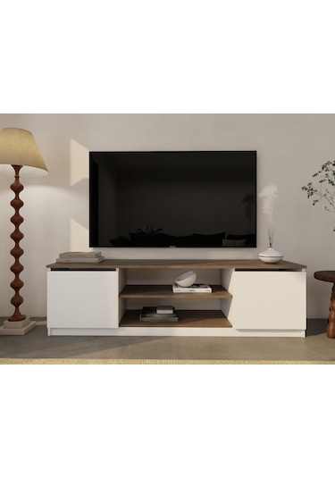 Bade Tv Ünitesi Anrasit Meşe Renk Antrasit - Beyaz