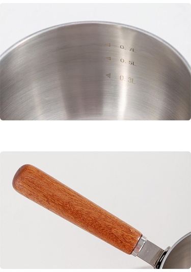 Homyl Paslanmaz Çelik Süt Tencereleri Kolay Temizlenen Kapaklı