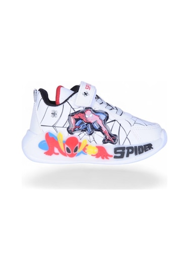 Ayakcenter 836 Spider Cırtlı Erkek Çocuk Spor Ayakkabı Beyaz