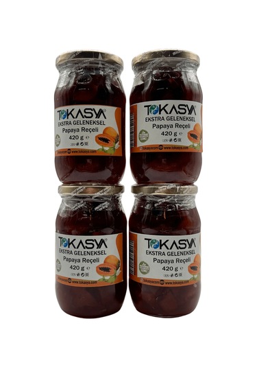 Tokasya Papaya Reçeli Kavanoz 4 x 420 G