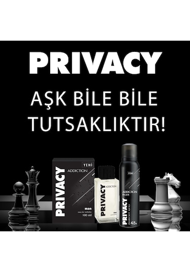 Privacy Man Addiction Erkek Sprey Deodorant 6 x 150 ML