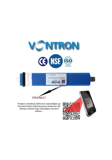 WaterMelon Vontron Membran Su Arıtma Cihazı Filtresi Ana Filtre 10 Adet