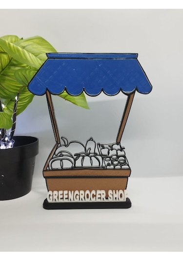 Manav Dükkanı Dekoru Meyve Ve Sebze Pazarları, Bakkallar Ve