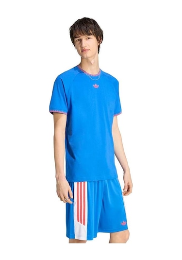 Adidas Erkek Mavi T-shirt Chest Str Ss T Kc6447
