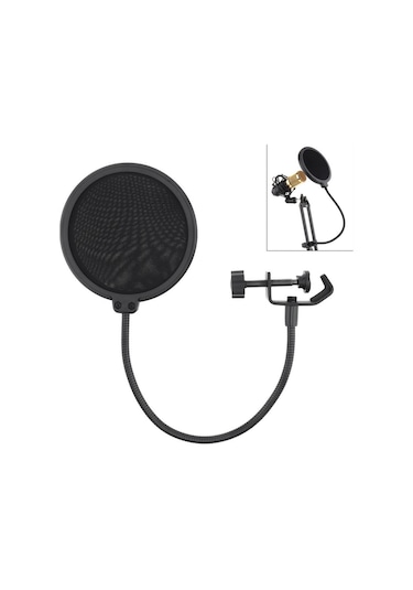 Jms Canlı Yayın Stüdyosu Konuşma Kaydı İçin Çok Fonksiyonlu Mikrofon Tutucu Braketi Ve Masa Klipsi