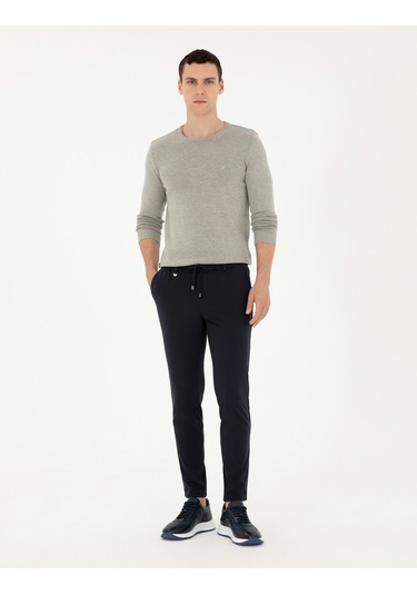 Pierre Cardin Erkek Açık Gri Melanj Kazak /triko 50296575-vr091 Açık Gri Melanj