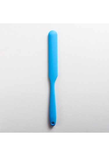 Mavi Küçük 1 Parça Silikon Küçük Uzun Kazıyıcı Pişirme Araçları Tereyağı Kazıyıcı Çikolata Buttercream Karıştırma Bıçağı Kek Spatula