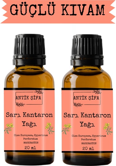 Kantaron Yağı - 2 X 20ml %100 Seyreltilmemiş, Doğal 20 ML