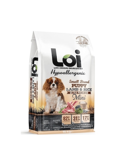 Loi Mini Irk Yavru Köpek Kuzulu 15kg