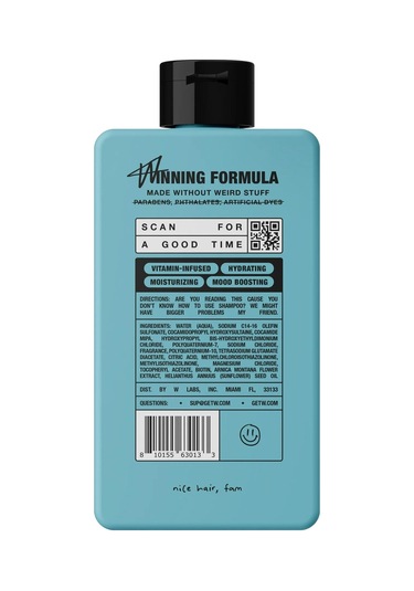 W Labs Wave Breaker 2'si 1 Arada Nemlendirici Şampuan Ve Saç Kremi 473ml Tüm Saç Tipleri