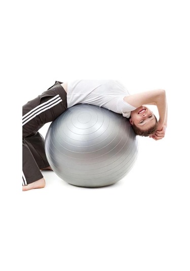 Pilates Topu 65 CM Pilates Pompası Egzersiz Set Fitness + Pompa Fuşya