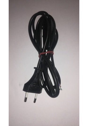 Arapuarlı Kablo 1.5 M Siyah Renk.Düğmeli Abajur Kablosu Siyah