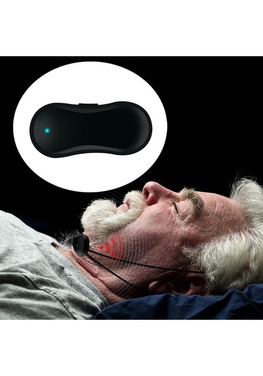 Sones Usb Şarj Edilebilir Akıllı Anti-horlama Cihazı Evde Horlama Düzeltici Siyah