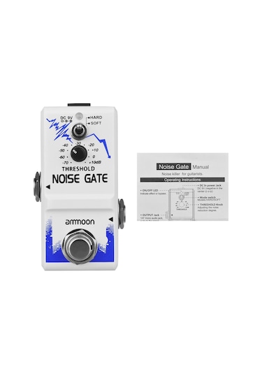 Ammoon Tek Gürültü Kapısı Gitar Efekt Pedalı True Bypass Mavi