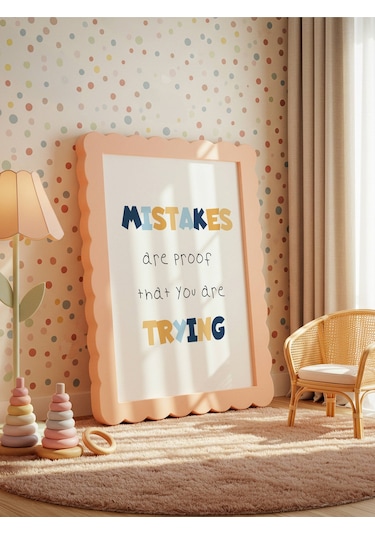 Mistakes Trying Dijital Baskı Poster V3 Çerçevesiz