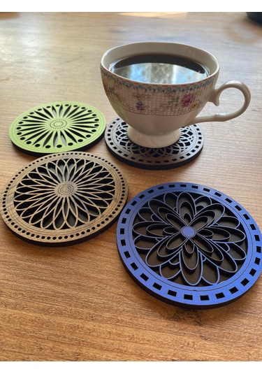 8'li Büyük Boy Ve Küçük Boy Ahşap Nihale Seti 5