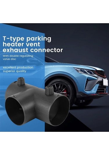 Xianwen 75mm T Şekli Park Isıtıcı Hava Firar Egzoz Konektörü