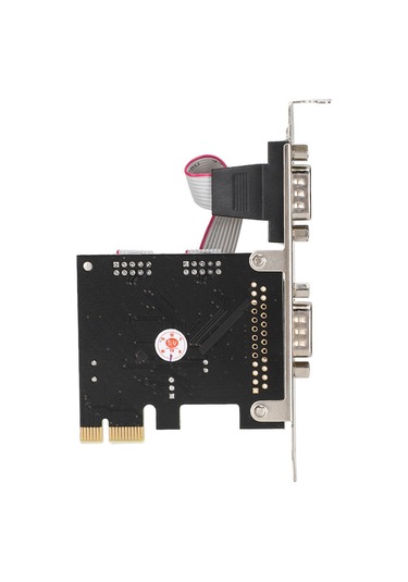 Fosenze Pcı-e X1 Arayüzlü 2 Adet 9-pin Rs232 Seri Port Kartı, Wch382l Çipi, 230.4 Kbps, Windows/linux/dos Desteği