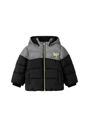 Name It Nmmmorten Dino Detail Erkek Çocuk Mont Siyah