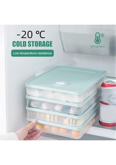 Springsun Çok Katmanlı Buzdolabı Saklama Kabı, Yiyecekleri Taze Tutar, Şeffaf Ve Kapaklı Diğer