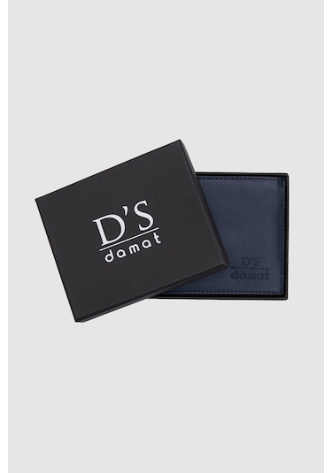Ds Damat Lacivert Kutulu Hakiki Deri Cüzdan 2H1119ST134 Lacivert