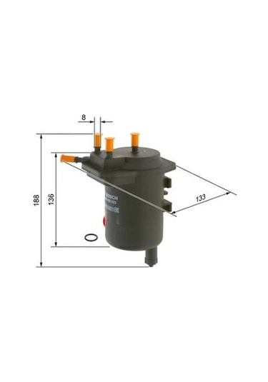 Nissan Note E11 1.5dci 2006-2013 Bosch Mazot Filtresi B2023