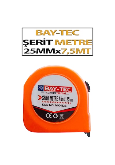 Bay-tec Şerit Metre 25 Mm X 7,5 M Mk 4136 50