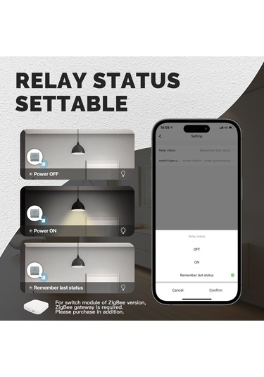 Lemestar Tuya Zigbee Akıllı Anahtar Modülü - Ev Otomasyonu, Zamanlayıcı Ve Ses Kontrolü İle Uyumlu