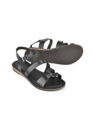 Ziya, Kadın Hakiki Deri Sandalet 1511010z4012 Siyah 1511010z4012 000 Siyah