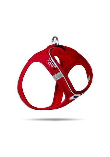 Curli Vest Magnetic Göğüs Tasması Air-Mesh Red 2XS Kırmızı